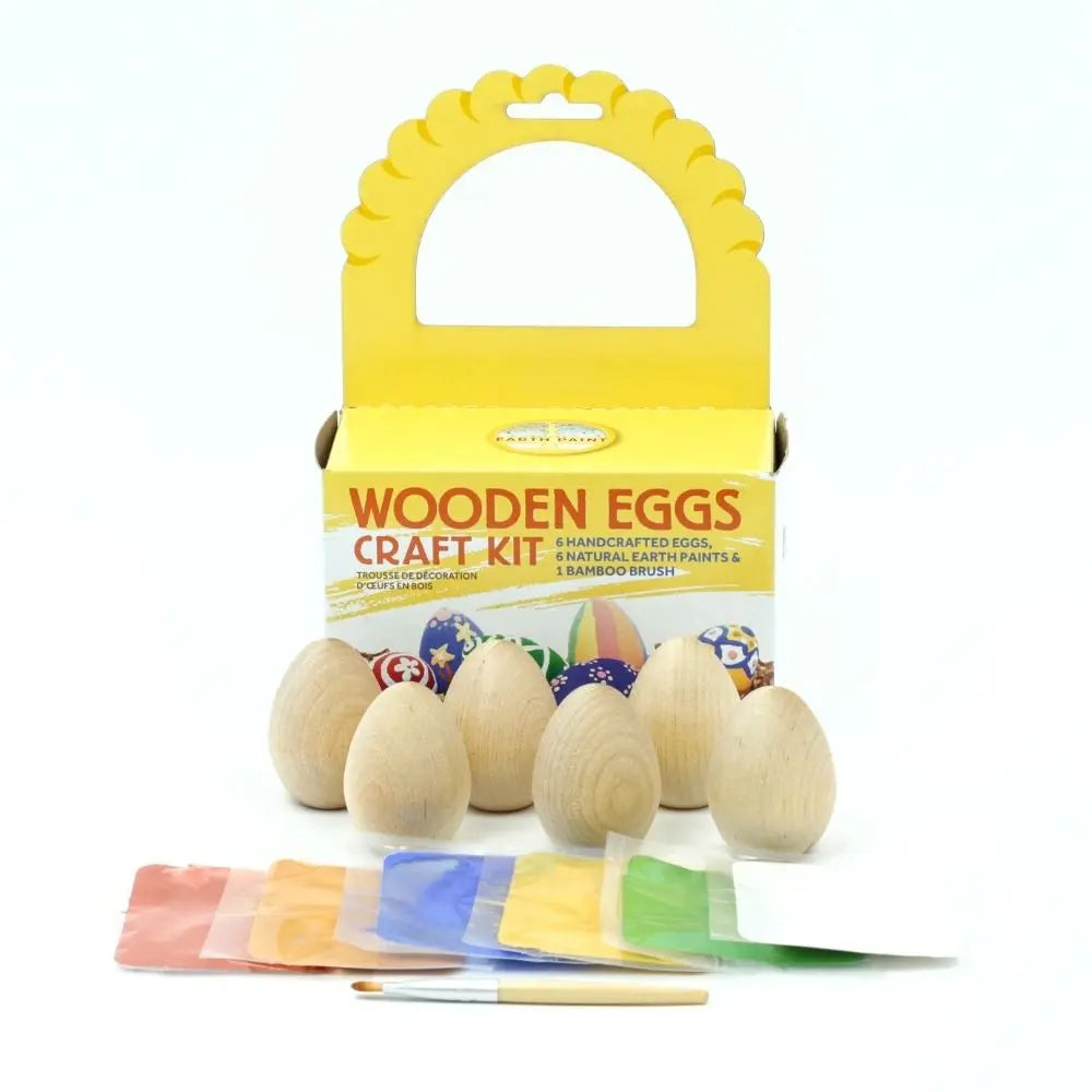 Natural Wooden Eggs Craft Kit