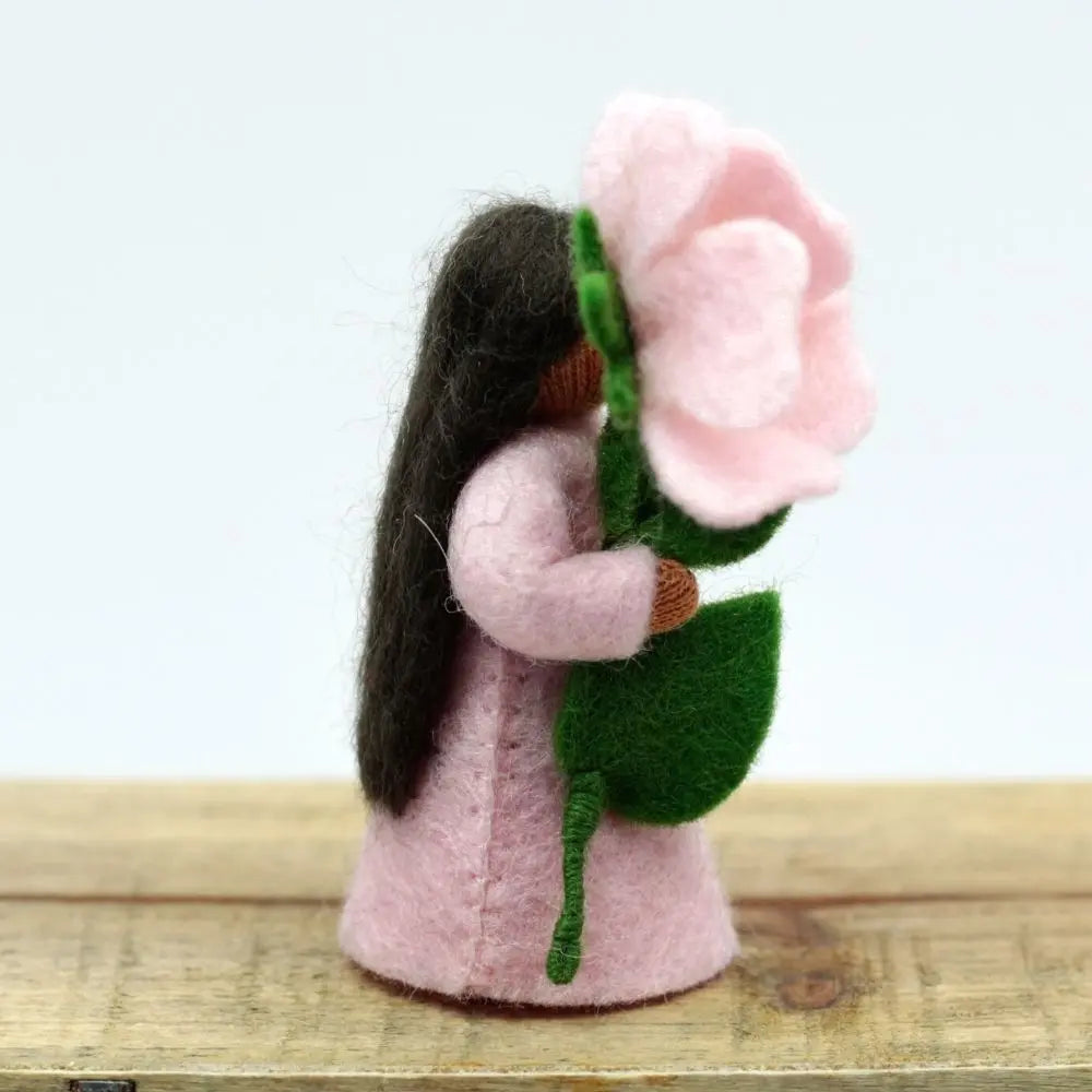 Flower Fairy Waldorf inspired needle felted doll: Rose Fairy hotsell