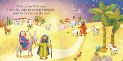 Board bok about baby Jesus